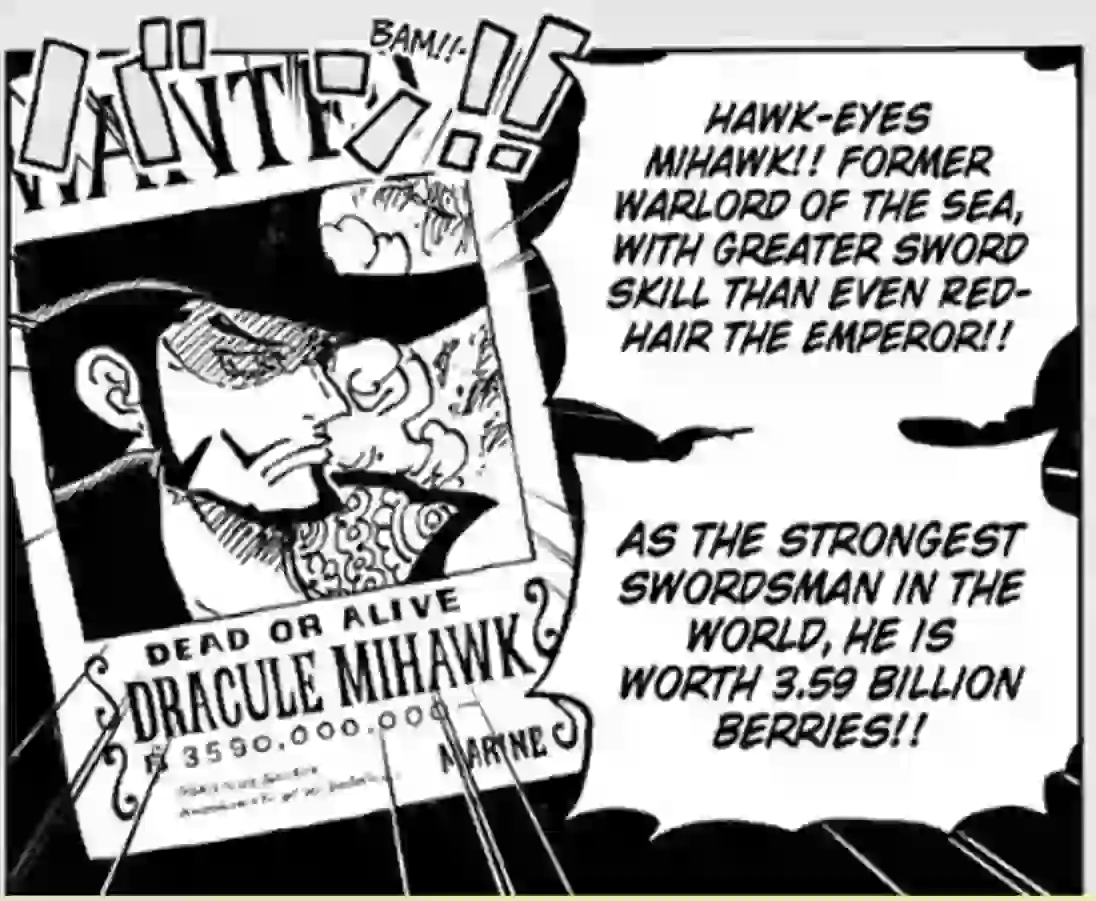 One-Piece-wanted-poster-Mihawk